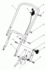 Toro 20742C - Lawnmower, 1985 (5000001-5999999) Listas de piezas de repuesto y dibujos HANDLE ASSEMBLY