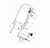 Toro 20745C - Lawnmower, 1985 (5000001-5999999) Listas de piezas de repuesto y dibujos HANDLE ASSEMBLY