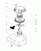 Toro 20745C - Lawnmower, 1987 (7000001-7999999) Listas de piezas de repuesto y dibujos RECOIL ASSEMBLY (ENGINE NO. 47PG6)