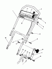 Toro 20745C - Lawnmower, 1988 (8000001-8999999) Listas de piezas de repuesto y dibujos HANDLE ASSEMBLY