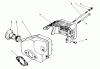 Toro 20746C - Lawnmower, 1988 (8000001-8999999) Listas de piezas de repuesto y dibujos MUFFLER ASSEMBLY (ENGINE NO. 47PH7)