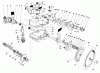 Toro 20747C - Lawnmower, 1986 (6000001-6999999) Listas de piezas de repuesto y dibujos GEAR CASE ASSEMBLY (MACHINE SERIAL NO-S. 6903101 & UP)