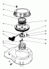 Toro 20747C - Lawnmower, 1987 (7000001-7999999) Listas de piezas de repuesto y dibujos RECOIL ASSEMBLY (MODEL NO. 47PG6)