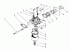Toro 20747C - Lawnmower, 1988 (8000001-8999999) Listas de piezas de repuesto y dibujos CARBURETOR ASSEMBLY (MODEL NO. 47PG6)