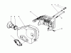 Toro 20747C - Lawnmower, 1988 (8000001-8999999) Listas de piezas de repuesto y dibujos MUFFLER ASSEMBLY (MODEL NO. 47PG6 & 47PG7)