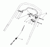 Toro 20747C - Lawnmower, 1988 (8000001-8999999) Listas de piezas de repuesto y dibujos TRACTION CONTROL ASSEMBLY