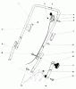 Toro 20752 - Lawnmower, 1980 (0000001-0999999) Listas de piezas de repuesto y dibujos HANDLE ASSEMBLY