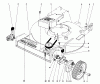 Toro 20755 - Lawnmower, 1981 (1000001-1999999) Listas de piezas de repuesto y dibujos FRONT WHEEL & PIVOT ARM ASSEMBLY