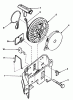 Toro 20758 - Lawnmower, 1982 (2000001-2999999) Listas de piezas de repuesto y dibujos STARTER NO. 590531