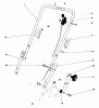 Toro 20758 - Lawnmower, 1983 (3000001-3999999) Listas de piezas de repuesto y dibujos HANDLE ASSEMBLY