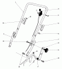 Toro 20762 - Lawnmower, 1983 (3000001-3999999) Listas de piezas de repuesto y dibujos HANDLE ASSEMBLY