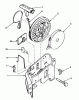 Toro 20762 - Lawnmower, 1983 (3000001-3999999) Listas de piezas de repuesto y dibujos REWIND STARTER NO. 590531