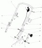 Toro 20762 - Lawnmower, 1984 (4000001-4999999) Listas de piezas de repuesto y dibujos HANDLE ASSEMBLY