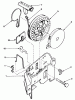 Toro 20762 - Lawnmower, 1984 (4000001-4999999) Listas de piezas de repuesto y dibujos REWIND STARTER N0. 590531