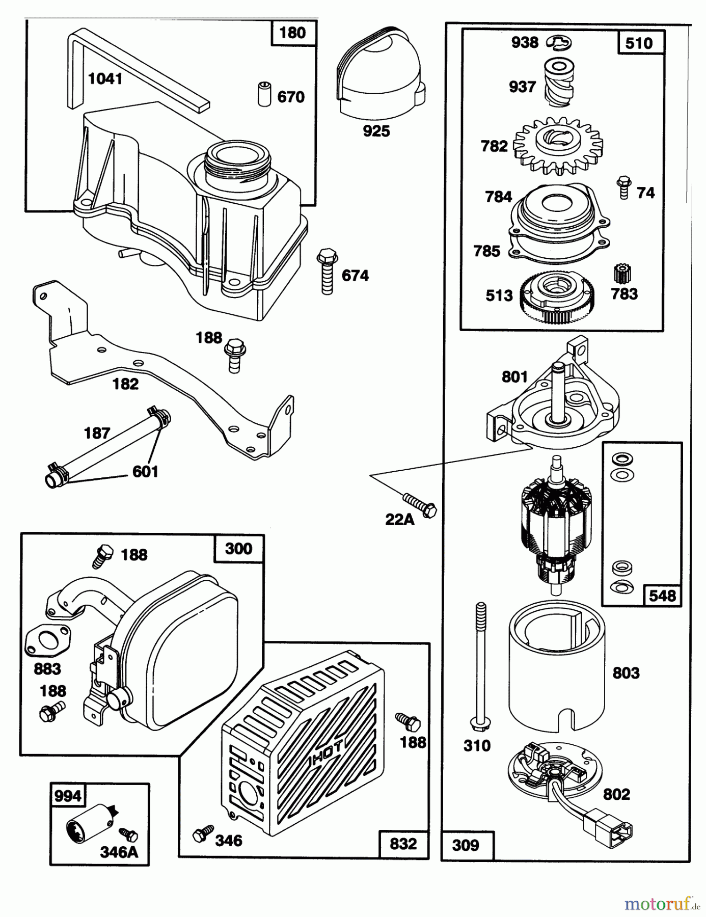  Toro Neu Mowers, Walk-Behind Seite 1 20763B - Toro Lawnmower, 1993 (39000001-39999999) ENGINE GTS-150 #4
