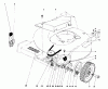 Toro 20765 - Lawnmower, 1980 (0000001-0999999) Listas de piezas de repuesto y dibujos FRONT WHEEL AND PIVOT ARM ASSEMBLY