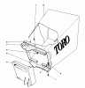 Toro 20765 - Lawnmower, 1981 (1000001-1999999) Listas de piezas de repuesto y dibujos GRASS BAG ASSEMBLY NO. 6-7859