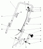 Toro 20772 - Lawnmower, 1980 (0000001-0999999) Listas de piezas de repuesto y dibujos HANDLE ASSEMBLY