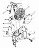 Toro 20773 - Lawnmower, 1983 (3000001-3999999) Listas de piezas de repuesto y dibujos REWIND STARTER NO. 590531