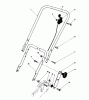 Toro 20780C - Lawnmower, 1987 (7000001-7999999) Listas de piezas de repuesto y dibujos HANDLE ASSEMBLY