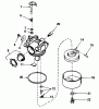 Toro 20782C - Lawnmower, 1986 (6000001-6999999) Listas de piezas de repuesto y dibujos CARBURETOR NO. 632098