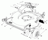 Toro 20782C - Lawnmower, 1986 (6000001-6999999) Listas de piezas de repuesto y dibujos HOUSING ASSEMBLY