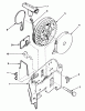 Toro 20782C - Lawnmower, 1986 (6000001-6999999) Listas de piezas de repuesto y dibujos REWIND STARTER NO. 590531
