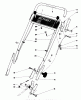 Toro 20785 - Lawnmower, 1980 (0000001-0999999) Listas de piezas de repuesto y dibujos HANDLE ASSEMBLY (USED ON UNITS WITH SERIAL NO. 0000001 THRU 0003990)