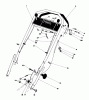 Toro 20785 - Lawnmower, 1980 (0000001-0999999) Listas de piezas de repuesto y dibujos HANDLE ASSEMBLY (USED ON UNITS WITH SERIAL NO. 0003991 & UP)