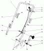 Toro 20788 - Lawnmower, 1980 (0000001-0999999) Listas de piezas de repuesto y dibujos HANDLE ASSEMBLY