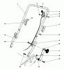 Toro 20788 - Lawnmower, 1981 (1000001-1999999) Listas de piezas de repuesto y dibujos HANDLE ASSEMBLY