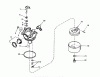 Toro 20810 - Lawnmower, 1980 (0000001-0999999) Listas de piezas de repuesto y dibujos CARBURETOR NO. 632050
