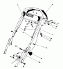 Toro 20810 - Lawnmower, 1982 (2000001-2999999) Listas de piezas de repuesto y dibujos HANDLE ASSEMBLY