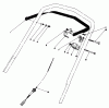 Toro 20810 - Lawnmower, 1983 (3000001-3999999) Listas de piezas de repuesto y dibujos TRACTION CONTROL ASSEMBLY