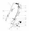 Toro 21666 - Whirlwind Lawnmower, 1970 (0000001-0033908) Listas de piezas de repuesto y dibujos HANDLE ASSEMBLY
