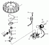 Toro 21647 - Guardian Lawnmower, 1977 (7000001-7999999) Listas de piezas de repuesto y dibujos MAGNETO NO. 610793A (MOWER MODEL NO. 21647)(ENGINE NO. TNT 100-10055A)