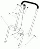 Toro 22005 - Lawnmower, 1985 (5000001-5999999) Listas de piezas de repuesto y dibujos HANDLE ASSEMBLY