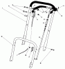 Toro 22010 - Lawnmower, 1984 (4000001-4999999) Listas de piezas de repuesto y dibujos HANDLE ASSEMBLY