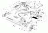 Toro 22015 - Lawnmower, 1984 (4000001-4999999) Listas de piezas de repuesto y dibujos HOUSING ASSEMBLY (MODEL 22015)