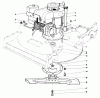 Toro 22015 - Lawnmower, 1985 (5000001-5999999) Listas de piezas de repuesto y dibujos ENGINE ASSEMBLY (MODEL 22020)