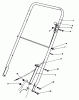 Toro 22020 - Lawnmower, 1985 (5000001-5999999) Listas de piezas de repuesto y dibujos HANDLE ASSEMBLY (MODEL 22015)