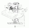 Toro 22020 - Lawnmower, 1986 (6000001-6999999) Listas de piezas de repuesto y dibujos ENGINE ASSEMBLY (MODEL 22015)