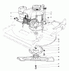 Toro 22015 - Lawnmower, 1986 (6000001-6999999) Listas de piezas de repuesto y dibujos ENGINE ASSEMBLY (MODEL 22020)