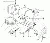 Toro 22025 - Lawnmower, 1986 (6000001-6999999) Listas de piezas de repuesto y dibujos GAS TANK ASSEMBLY