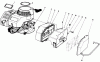 Toro 22025 - Lawnmower, 1987 (7000001-7999999) Listas de piezas de repuesto y dibujos ENGINE ASSEMBLY