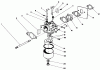 Toro 22025 - Lawnmower, 1987 (7000001-7999999) Listas de piezas de repuesto y dibujos ENGINE ASSEMBLY MODEL NO. 47PG6 #3
