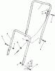 Toro 22025 - Lawnmower, 1987 (7000001-7999999) Listas de piezas de repuesto y dibujos HANDLE ASSEMBLY