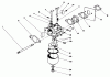 Toro 22025 - Lawnmower, 1988 (8000001-8999999) Listas de piezas de repuesto y dibujos ENGINE ASSEMBLY MODEL NO. 47PH7 #3