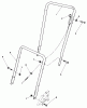 Toro 22025 - Lawnmower, 1988 (8000001-8999999) Listas de piezas de repuesto y dibujos HANDLE ASSEMBLY