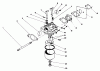 Toro 22025 - Lawnmower, 1989 (9000001-9999999) Listas de piezas de repuesto y dibujos ENGINE ASSEMBLY MODEL NO. 47PJ8 #3
